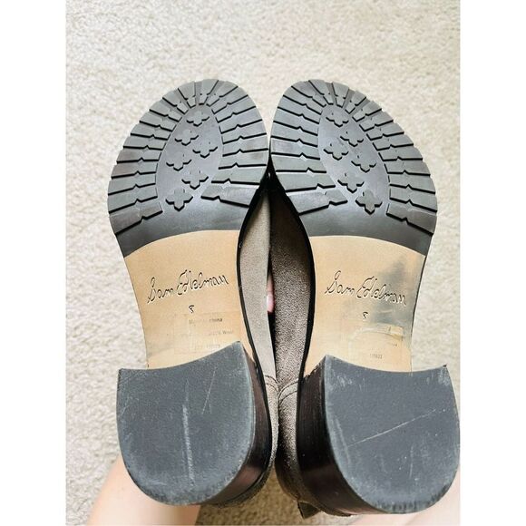 Sam Edelman Tie Up Ankle Manchester Flint Gray Boot sz 8 - Picture 7 of 8